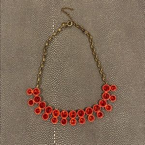Red J. Crew Statement Necklace